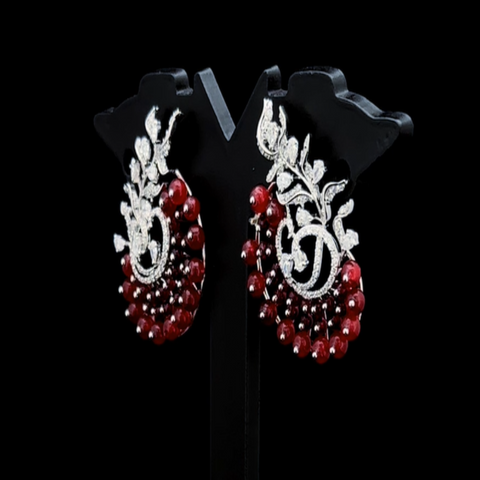 Diamond beads earings