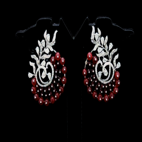 Diamond beads earings