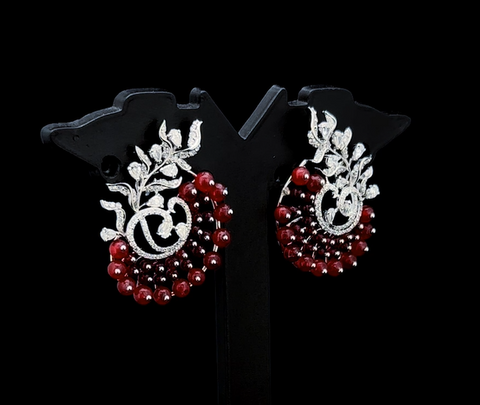 Diamond beads earings