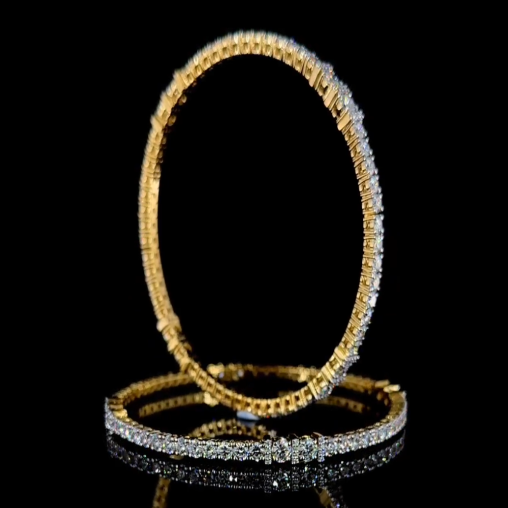14 Pointers Diamond Bangles