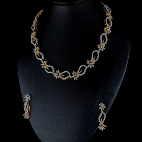 Light Weight Designer Diamond Necklace