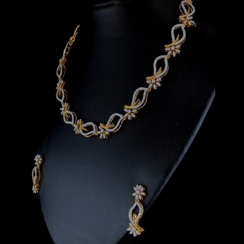 Light Weight Designer Diamond Necklace