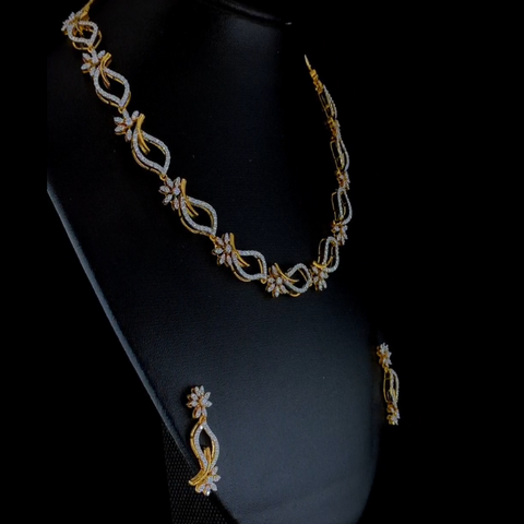 Light Weight Designer Diamond Necklace