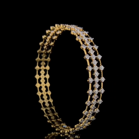 Bracelet Cum Diamond Bangles