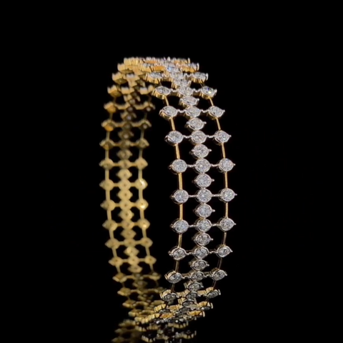 Bracelet Cum Diamond Bangles