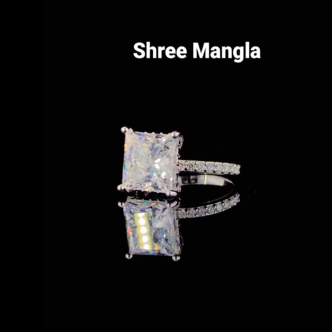 5ct Princess Cut Diamond Ring