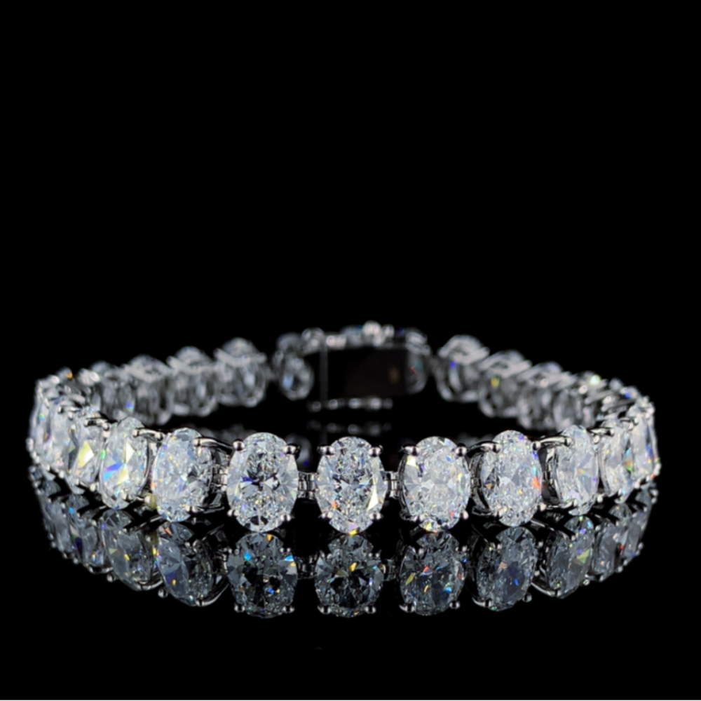Tennis Bracelet Oval Diamonds