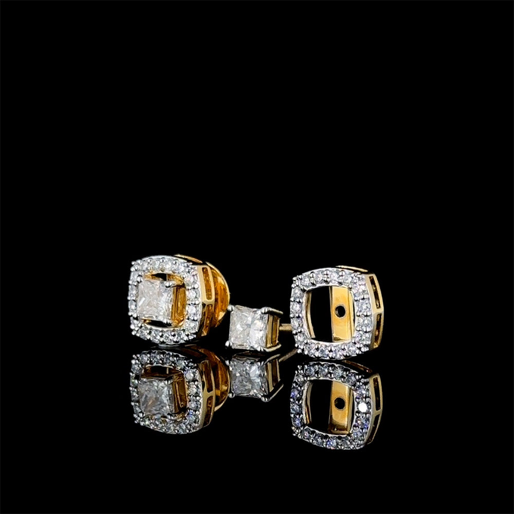 Princes with Jacket Earstuds, 1.00 ct lab-grown diamond, colour grade E - view 2 of 4
