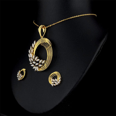 Diamond Pendent Set