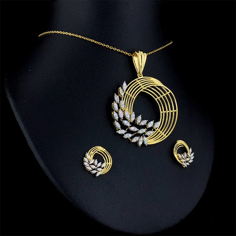 Diamond Pendent Set