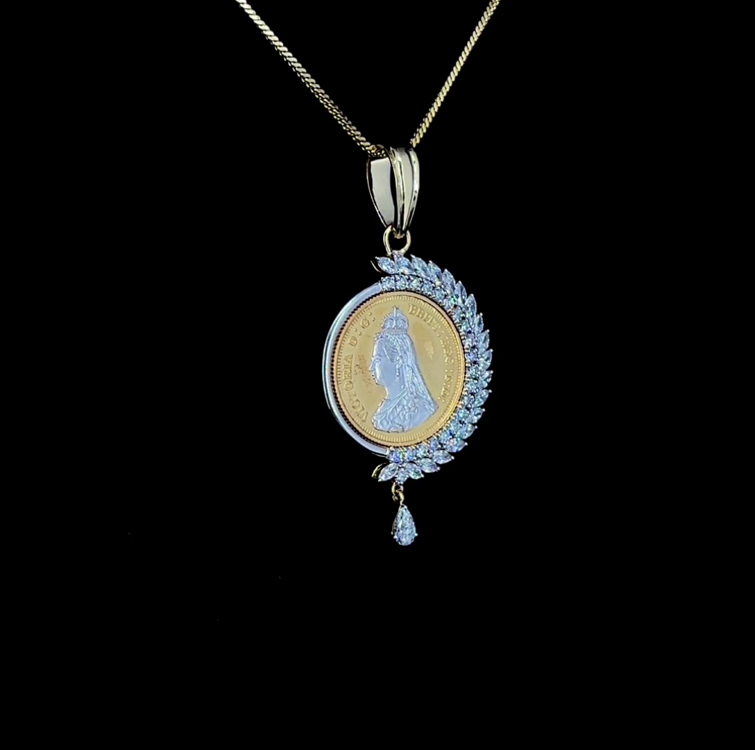 Ginni Pendant, 2.50 ct lab-grown diamond, colour grade EF - view 1 of 5