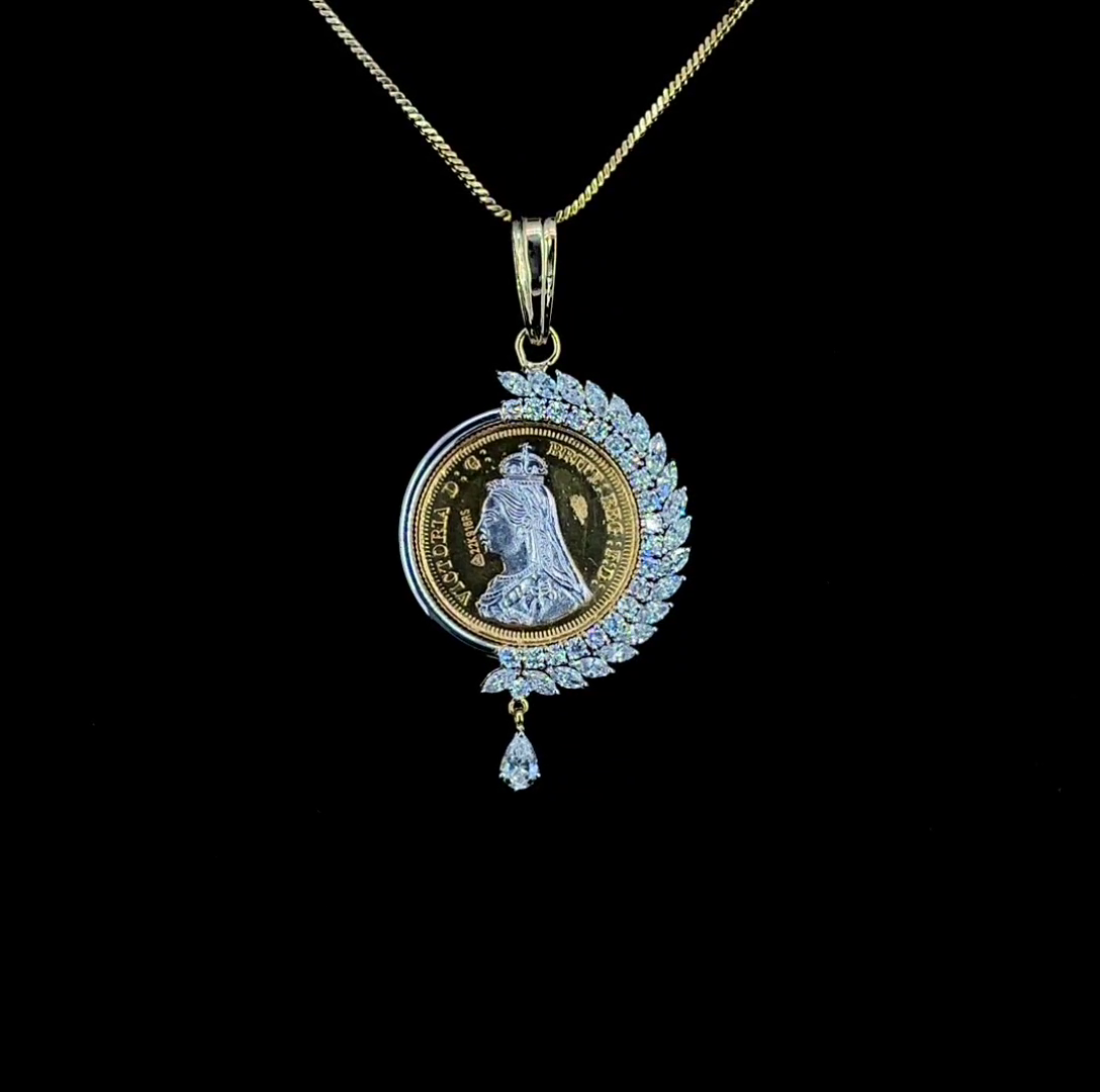 Ginni Pendant, 2.50 ct lab-grown diamond, colour grade EF - view 2 of 5