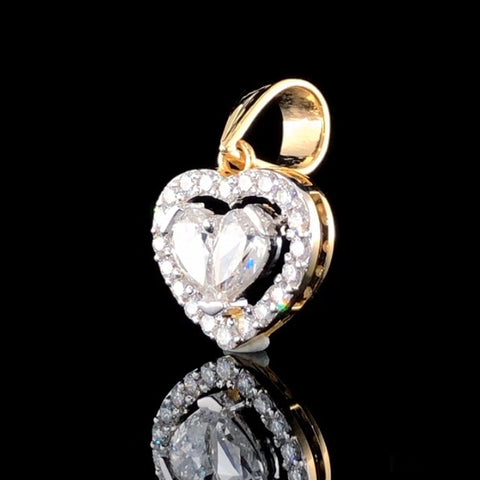 Heart In Heart Diamond Pendent