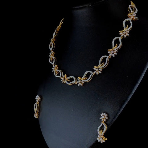 Light Weight Designer Diamond Necklace